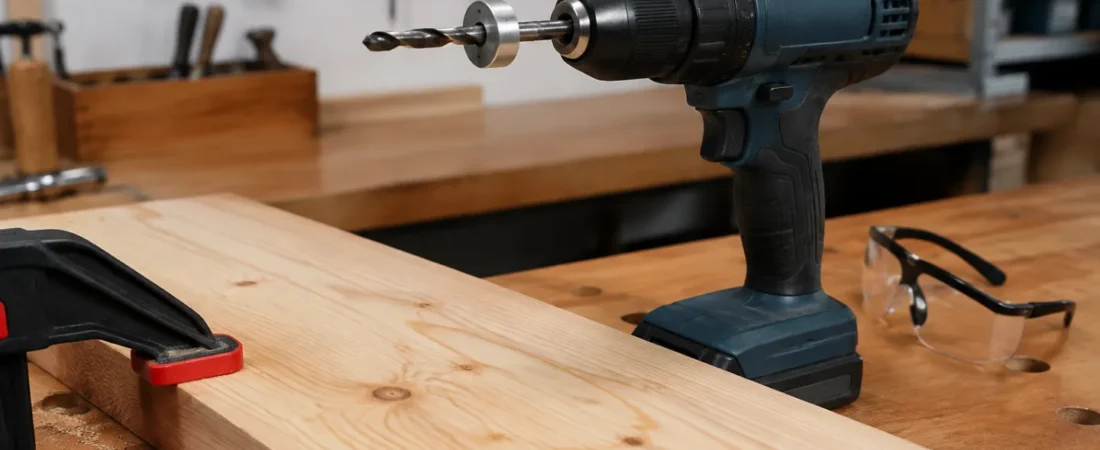 Tope de profundidad para broca de madera: ajuste seguro