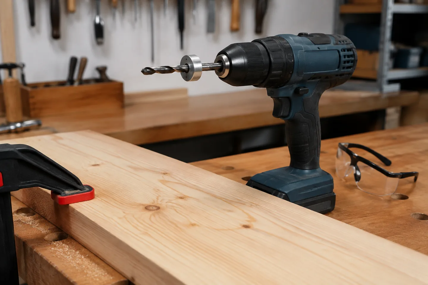 Tope de profundidad para broca de madera: ajuste seguro